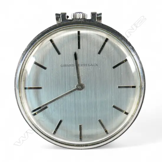 A Girard Perregaux slimline cocktail pocket watch,